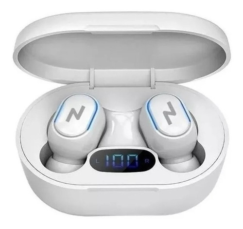 Auriculares in-ear inalámbricos Noga Twins NG-BTWINS 13 blanco