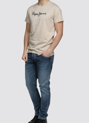 Camisetas Pepe Jeans Para Hombre Eggo N Malt Beige