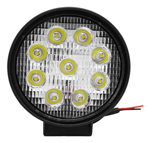 Faro Caminero Auxiliar Led Redondo 9led 142mm 12/24v