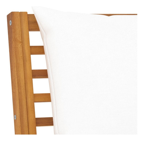 Sofá Esquinero Composable Con Cojín Color Crema De Madera