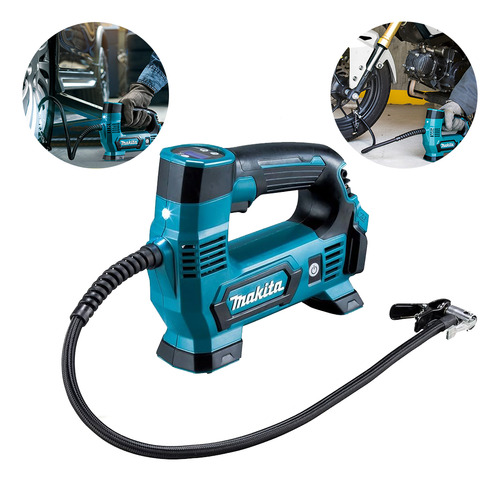 Compressor De Ar Makita 12v Mp100dz Portatil Sem Bateria