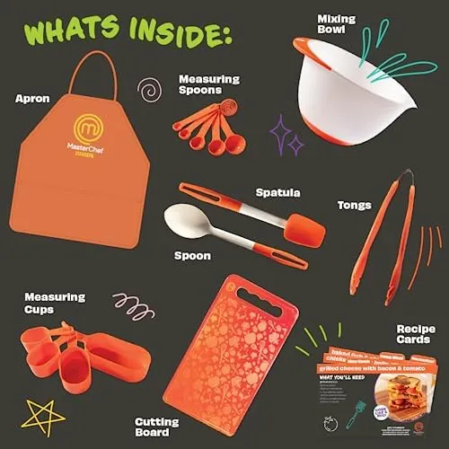 Juego De Elementos Básicos De Cocina Masterchef Junior - 9 P