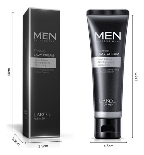 Crema De Maquillaje Lazy Para Hombre, 50 G, Reduce El Brillo