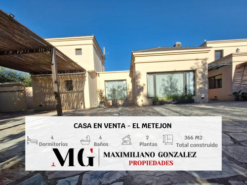 Casa En Venta, 7 Ambientes - Barrio Privado El Metejón - Cañ
