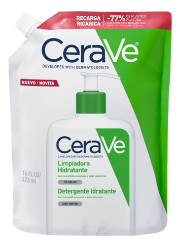 Cerave Limpiador Hidratante Piel Normal A Seca Refill 473ml