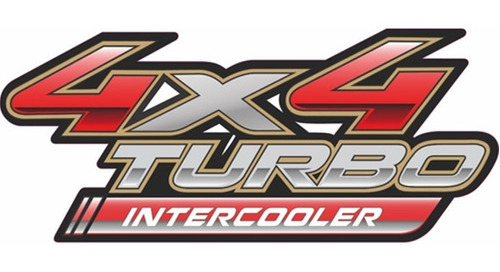 Nome Emblema Adesivo 4x4 Turbo Intercooler Hillux 2009/.. 