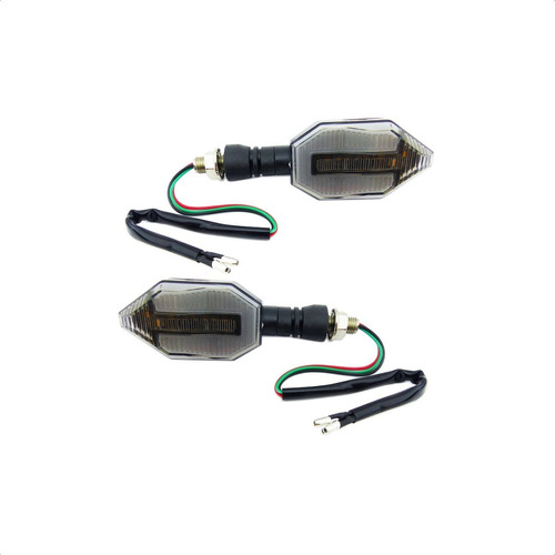 Luz Intermitente Para Moto Duo Color Secuencial Led Posición