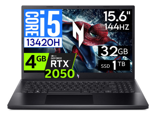 Acer Nitro V 15 Core I5 13420h 32gb 1tb Rtx2050 15.6' 144hz
