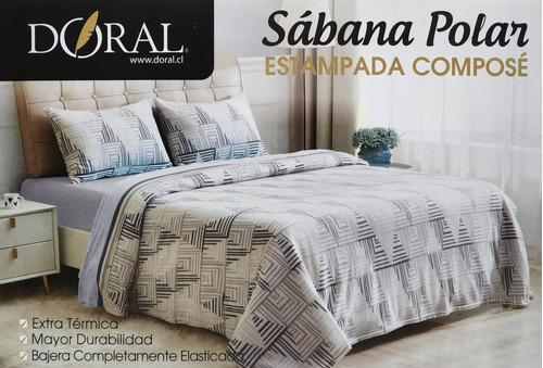 Sabana Polar 1,5 Plazas Composé Doral Envio Full