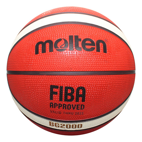 Balón Basquetbol Molten B6g2000 Hule Naranja Moldeado No. 6