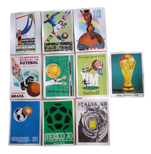 Diez Figuritas Album World Cup Story, C/9 Mundiales Y Copa