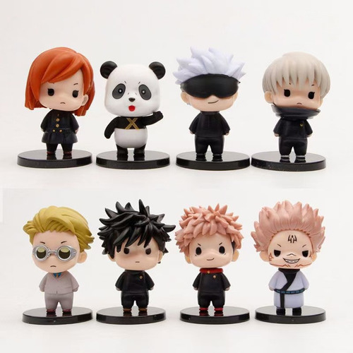 Imagen 5 de 6 de Set 8 Figuras De Jujutsu Kaisen 8cm