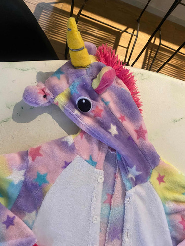 Pijama Enterizo Unicornio Y Pantuflas