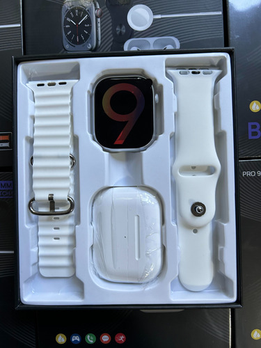 Kit Smart Watch S9 Pro Max + 2 Mallas + Auriculares