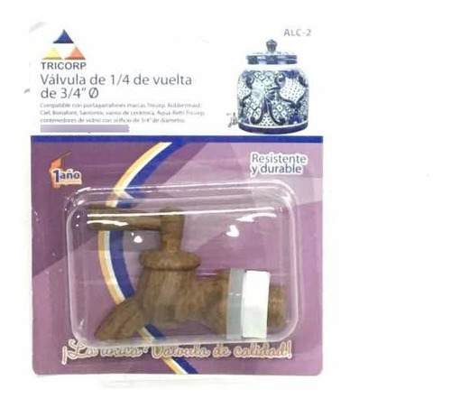 Válvula Garrafón 1/4 Vuelta T/madera Exterior Mod. 8724