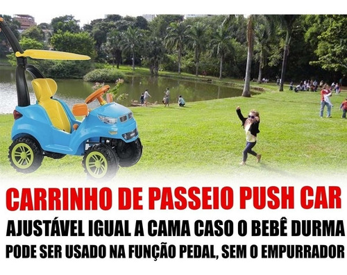Imagem 3 de 5 de Carrinho Infantil Andador Push Car Easy Ride Azul Biemme