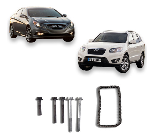 Kit Corrente Adptaçao Bomba De Óleo Hyundai Sonata Santa Fe