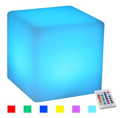 Yesie - Cubo De Luz Led Inalambrica De 4 Pulgadas, Luz Noct