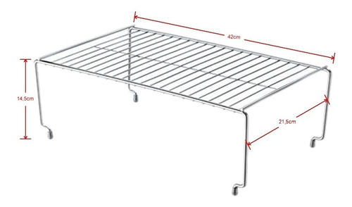 Prateleira Suporte Armário Cozinha Closet Empilhável 42cm