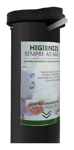 Imagem 4 de 6 de Totem Dispenser Discreto Álcool Gel Recarregavel 1 Litro