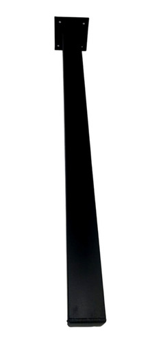 Kit 2 Pé 86 Cm Mesa Tubo Cannes Hairpin  Preto Reforçados
