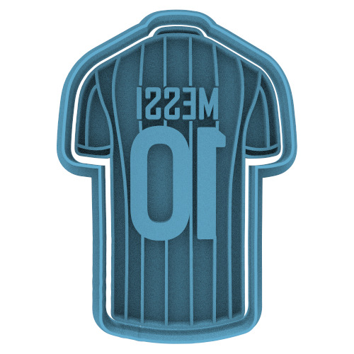 4152 Camiseta Messi Cortante Para Galletas