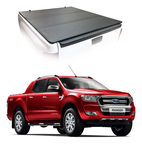 Tapa Para Batea Tri-fold Rígida De 3 Piezas Ford Ranger