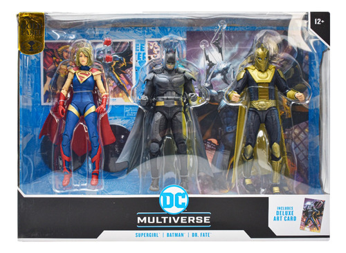 Dc Multiverse  Batman  Dr Fate Supergirl Gold Label Cd