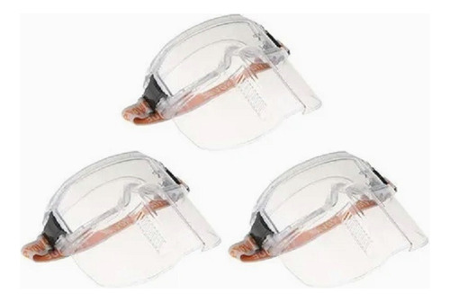 , 3* Lentes Careta Completa Herramienta Transparente Máa