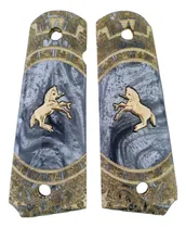 Comprar Cachas Nacaradas Grabado Azteca Caballito Chapeado Colt 1911