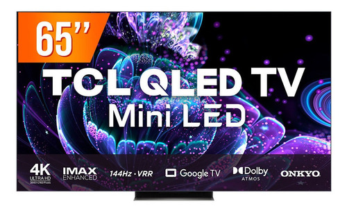 Smart Tv Qled 65 Google Tv Uhd 4k Tcl C835 4 Hdmi 2 Usb Wifi