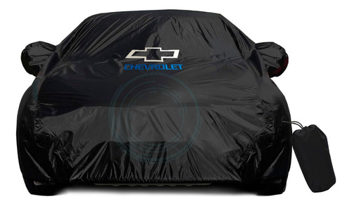 Funda Cubre Auto Chevrolet Talle S - Cobertor Impermeable Negro