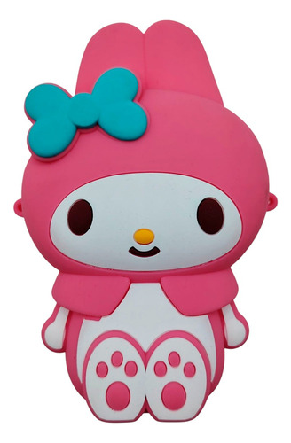 Bolsa De Silicón Hello Kitty Y Amigos Con Correa Y Cierre