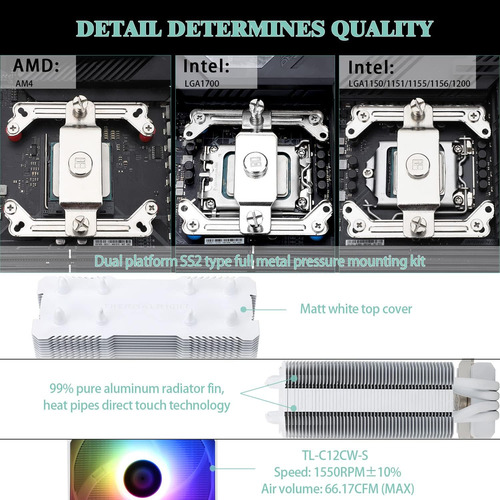 Thermalright Assassinx120 R Se Enfriador De Aire De Cpu Whit