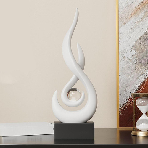 Estatua Abstracta De Fuego, Adorno De Escritorio,
