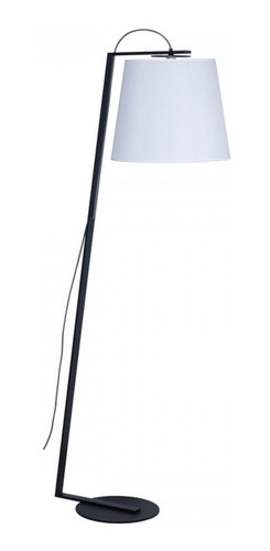 Imagen 4 de 6 de Lampara De Pie Kinu Metal Y Pantalla Blanca 1,60cm