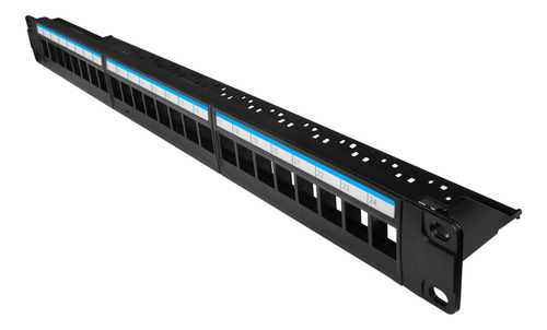 Patch Panel Com 24 Portas E 24 Keystones Rj45 Cat6
