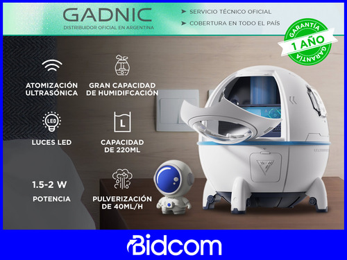 Humidificador Difusor Gadnic Con Luces Led Y Astronautas