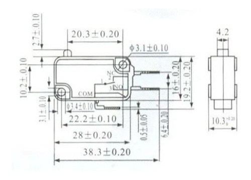 Micro Chave P/ Microondas 16 Amp. 250v