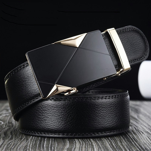 Cinturón Elegante Con Hebilla Automática Para Hombre