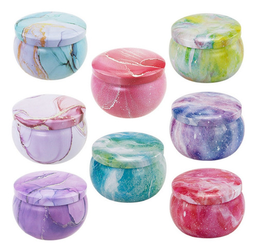 Bh Tarro De Vela De 60 Ml, 8 Piezas, Recipiente Redondo De