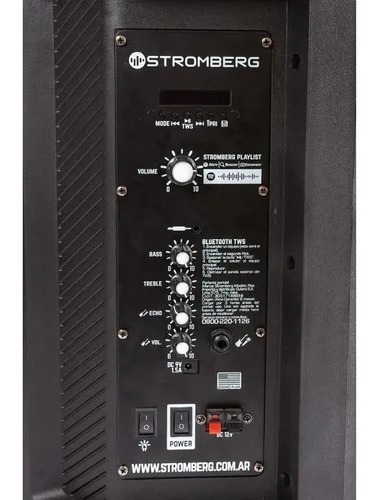 Imagen 2 de 7 de Parlante Portátil Stromberg Riot 2 Bluetooth Recargable 100w