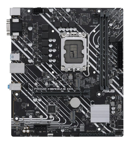 Imagen 1 de 9 de Motherboard H610m-e Asus Prime Intel S1700 12va Ddr4