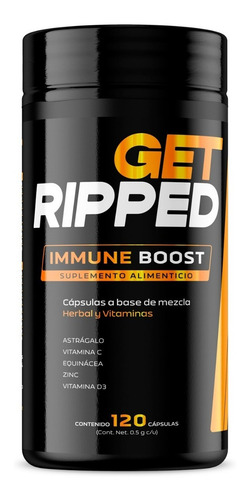 Suplemento Sistema Inmune 120 Capsulas Get Ripped Sabor Sin sabor