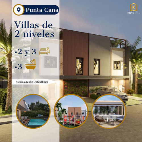 Villas En Construcción De 2 Niveles En Punta Cana