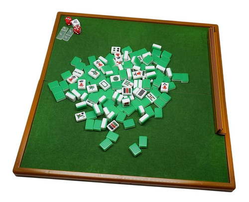 Juego De Mini Mahjong Con Mesa De Mahjong Plegable, Juegos