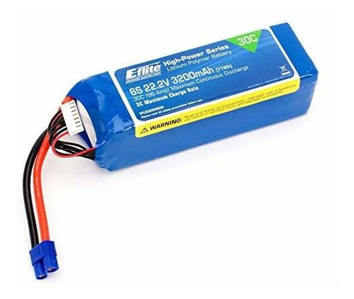 E-flite 22.2v 3200mah 30c 6s Li-po Batería: Ec3, Eflb32006s3