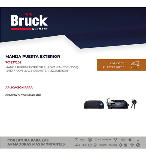 Manija Puerta Eurovan 2000 701837205