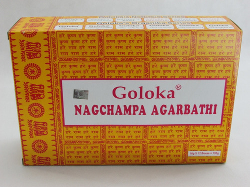 Incienso Massala Nagchampa Agarbathi Goloka, 12 unidades de 15 g