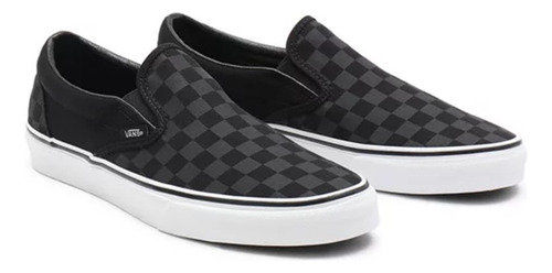 Tenis Vans Slip-on Checkerboard Negro Original Vn000eye276